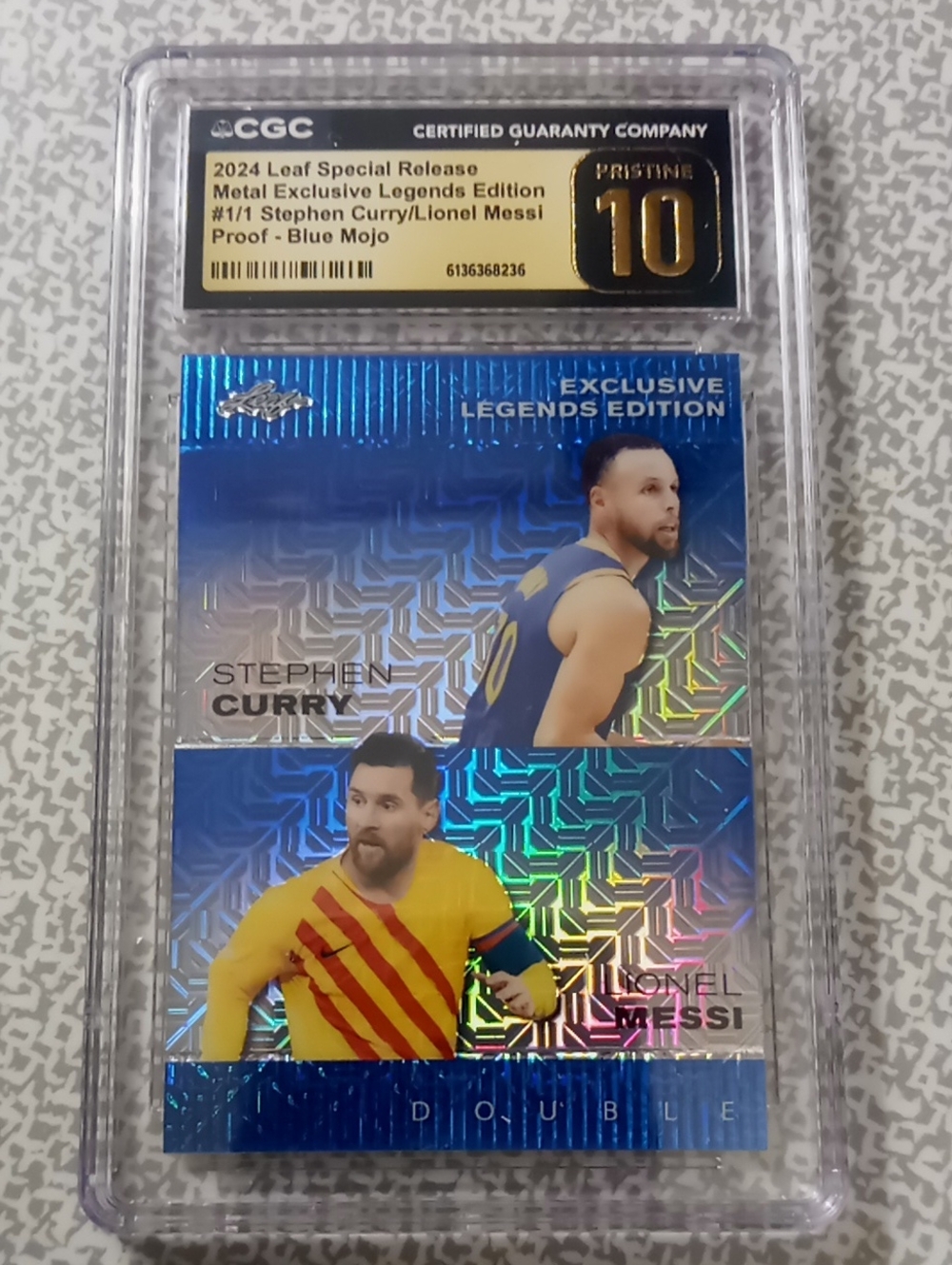 2024 Special Release Stephan Curry/ Lionel Messi #1 Of 1 Sports Card